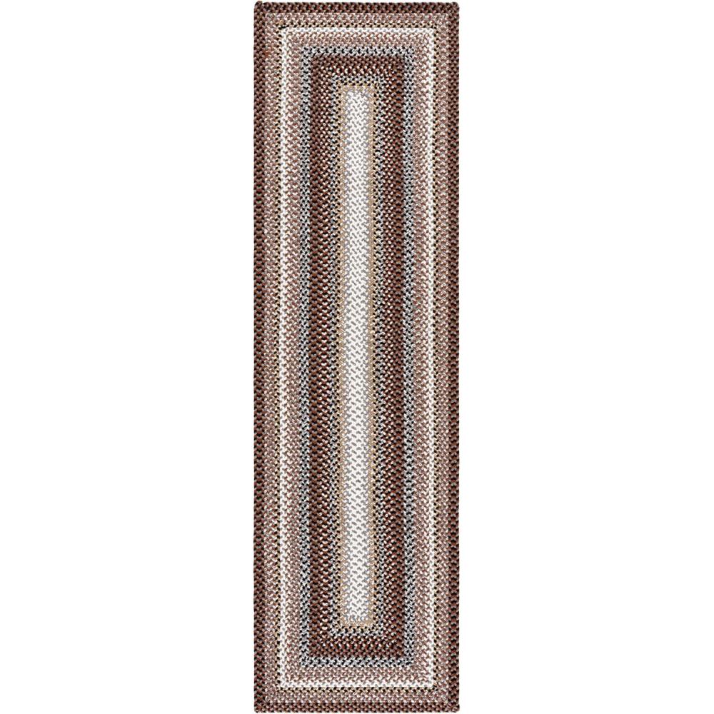 image:imageSAFAVIEH Washable Rug Outdoor Braided Collection 5 x 8 Oval Multi Handmade amp Reversible NonShedding amp Easy to Clean Ideal for Patio Backyard Mudroom BRD308ABrownMulti