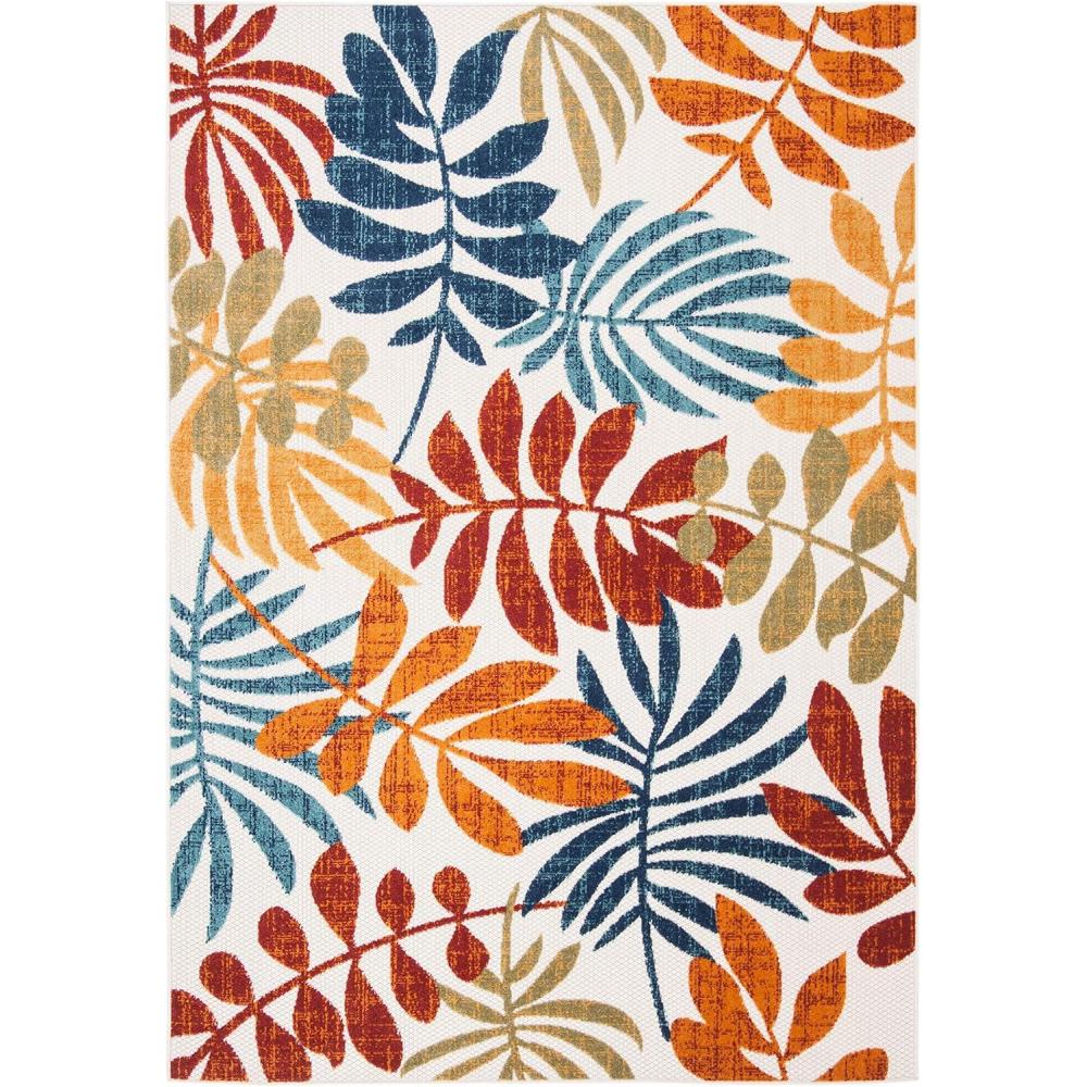 image:imageSAFAVIEH Washable Rug Outdoor Cabana Collection 8 x 10 Cream amp Red NonShedding amp Easy to Clean Ideal for Patio Backyard Mudroom CBN814ACremeRed