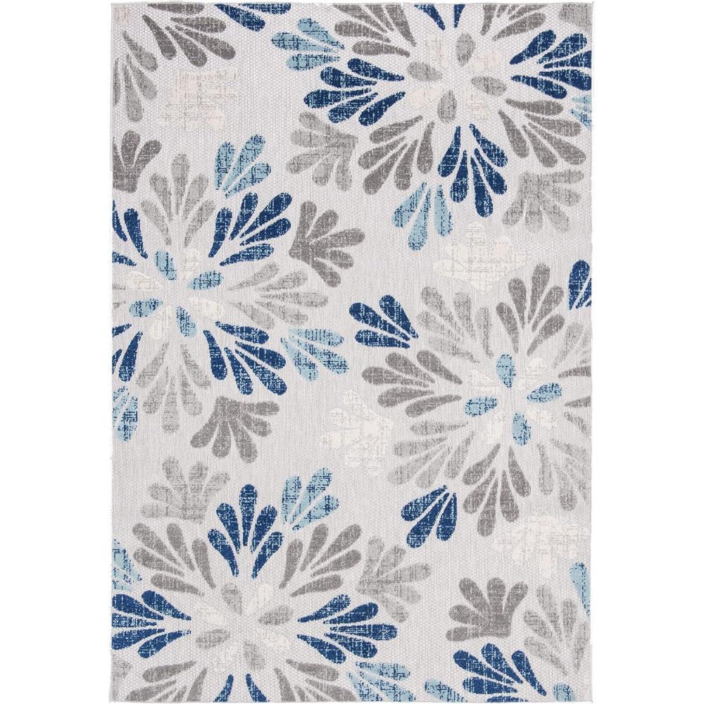 image:imageSAFAVIEH Washable Rug Outdoor Cabana Collection  9 x 12 Grey amp Blue NonShedding amp Easy to Clean Ideal for Patio Backyard Mudroom CBN800FGreyBlue