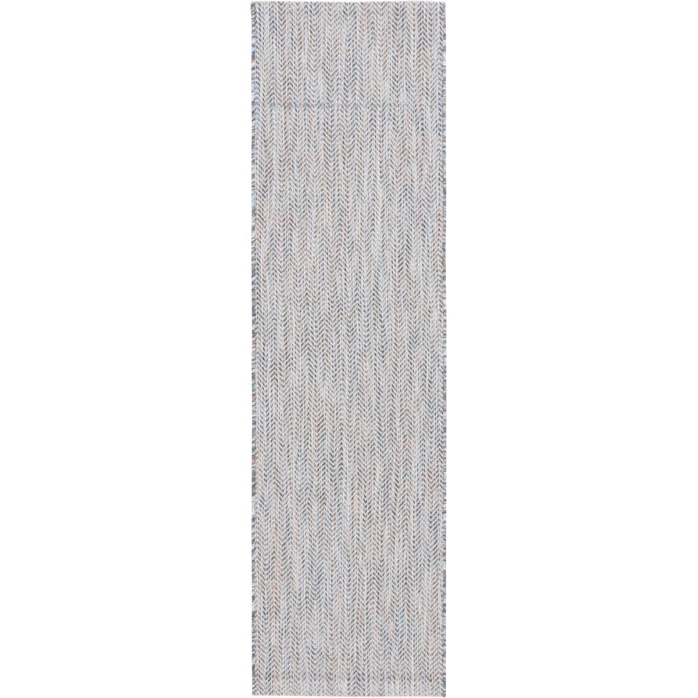 image:imageSAFAVIEH Washable Rug Outdoor Courtyard Collection 10 Square Black amp Beige NonShedding amp Easy Cleaning Ideal for Patio Backyard Mudroom CY802236621Ivory BlueBeige