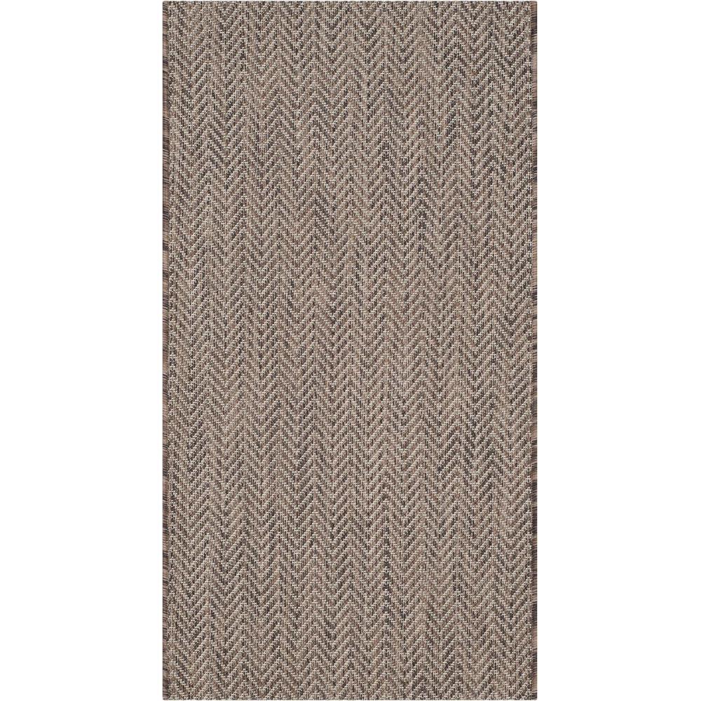 image:imageSAFAVIEH Washable Rug Outdoor Courtyard Collection 10 Square Black amp Beige NonShedding amp Easy Cleaning Ideal for Patio Backyard Mudroom CY802236621BrownBeige