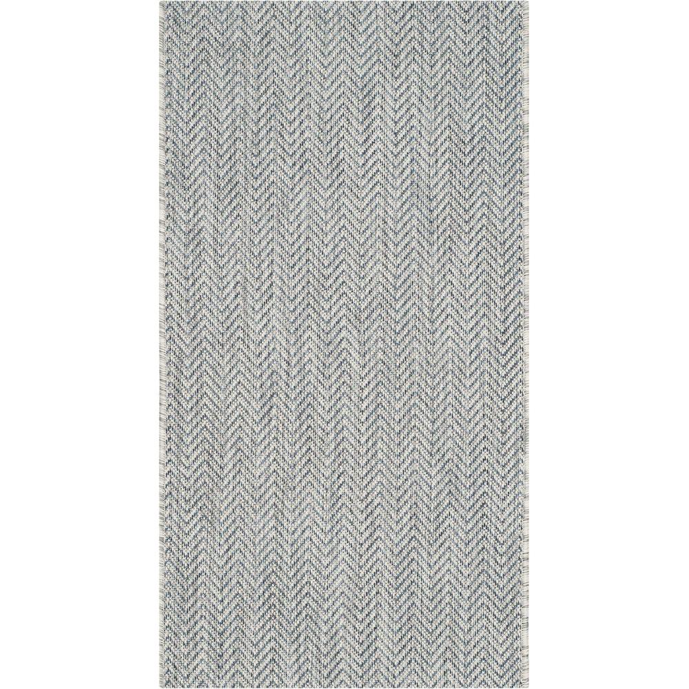 image:imageSAFAVIEH Washable Rug Outdoor Courtyard Collection 10 Square Black amp Beige NonShedding amp Easy Cleaning Ideal for Patio Backyard Mudroom CY802236621GreyNavy