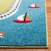 SAFAVIEH Carousel Kids Collection 4′ x 6′ Green / Ivory CRK192Y Neighborhood Nursery Playroom Area Rug