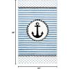 SAFAVIEH Carousel Kids Collection Accent Rug – 4′ x 6′, Ivory & Navy, Non-Shedding & Easy Care, Ideal for High Traffic Areas for Boys & Girls in Playroom, Nursery, Bedroom (CRK124A)(Ivory/Navy)