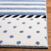 SAFAVIEH Carousel Kids Collection Accent Rug – 4′ x 6′, Ivory & Navy, Non-Shedding & Easy Care, Ideal for High Traffic Areas for Boys & Girls in Playroom, Nursery, Bedroom (CRK124A)(Ivory/Navy)