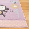 SAFAVIEH Carousel Kids Collection Area Rug – 5’3″ x 7’6″, Ivory, Animal Design, Non-Shedding & Easy Care, Ideal for High Traffic Areas for Boys & Girls in Playroom, Nursery, Bedroom (CRK120A)(Purple)