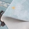 SAFAVIEH Carousel Kids Collection Area Rug – 5’3″ x 7’6″, Ivory, Animal Design, Non-Shedding & Easy Care, Ideal for High Traffic Areas for Boys & Girls in Playroom, Nursery, Bedroom (CRK120A)(Blue)