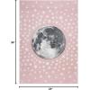 SAFAVIEH Carousel Kids Collection Area Rug – 5’3″ x 7’6″, Light Grey & White, Non-Shedding & Easy Care, Ideal for High Traffic Areas for Boys & Girls in Playroom, Nursery, Bedroom (CRK135F)(Pink/Grey)