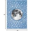 SAFAVIEH Carousel Kids Collection Area Rug – 5’3″ x 7’6″, Light Grey & White, Non-Shedding & Easy Care, Ideal for High Traffic Areas for Boys & Girls in Playroom, Nursery, Bedroom (CRK135F)(Light Blue/Grey)