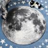 SAFAVIEH Carousel Kids Collection Area Rug – 5’3″ x 7’6″, Light Grey & White, Non-Shedding & Easy Care, Ideal for High Traffic Areas for Boys & Girls in Playroom, Nursery, Bedroom (CRK135F)(Light Blue/Grey)