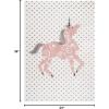 SAFAVIEH Carousel Kids Collection Area Rug – 5’3″ x 7’6″, Pink & Ivory, Non-Shedding & Easy Care, Ideal for High Traffic Areas for Boys & Girls in Playroom, Nursery, Bedroom (CRK163P)(Ivory Grey/Pink)