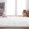 SAFAVIEH Carousel Kids Collection Area Rug – 5’3″ x 7’6″, Pink & Ivory, Non-Shedding & Easy Care, Ideal for High Traffic Areas for Boys & Girls in Playroom, Nursery, Bedroom (CRK163P)(Ivory Grey/Pink)