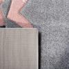 SAFAVIEH Carousel Kids Collection Area Rug – 5’3″ x 7’6″, Pink & Ivory, Non-Shedding & Easy Care, Ideal for High Traffic Areas for Boys & Girls in Playroom, Nursery, Bedroom (CRK163P)(Grey/Pink)
