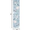 SAFAVIEH Carousel Kids Collection Area Rug – 6’7″ Square, Dark Blue & Light Blue, Non-Shedding & Easy Care, Ideal for High Traffic Areas for Boys & Girls in Playroom, Nursery, Bedroom (CRK122M)(Teal/Orange)