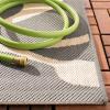 SAFAVIEH Courtyard Collection 8′ x 10′ Anthracite / Red CY7321 Indoor/ Outdoor Waterproof Easy Cleaning Patio Backyard Mudroom Area Rug(Anthracite/Beige)