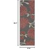 SAFAVIEH Courtyard Collection 8′ x 10′ Anthracite / Red CY7321 Indoor/ Outdoor Waterproof Easy Cleaning Patio Backyard Mudroom Area Rug(Anthracite/Red)