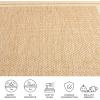SAFAVIEH Courtyard Collection 8′ x 10′ Natural / Black CY8475 Indoor/ Outdoor Patio Backyard Mudroom Area Rug(Dark Beig/Beige)