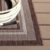 SAFAVIEH Courtyard Collection 8′ x 10′ Natural / Black CY8475 Indoor/ Outdoor Patio Backyard Mudroom Area Rug(Grey/Brown)