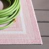 SAFAVIEH Courtyard Collection 8′ x 10′ Natural / Black CY8475 Indoor/ Outdoor Patio Backyard Mudroom Area Rug(Ivory/Pink)