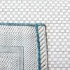 SAFAVIEH Courtyard Collection 8′ x 10′ Natural / Black CY8475 Indoor/ Outdoor Patio Backyard Mudroom Area Rug(Ivory/Teal)