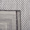 SAFAVIEH Courtyard Collection 8′ x 10′ Natural / Black CY8475 Indoor/ Outdoor Patio Backyard Mudroom Area Rug(Light Grey/Black)