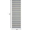 SAFAVIEH Courtyard Collection 8′ x 11′ Beige/Sweet Pea CY6062 Stripe Indoor/ Outdoor Waterproof Easy-Cleaning Patio Backyard Mudroom Area-Rug(Beige/Blue)