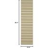 SAFAVIEH Courtyard Collection 8′ x 11′ Beige/Sweet Pea CY6062 Stripe Indoor/ Outdoor Waterproof Easy-Cleaning Patio Backyard Mudroom Area-Rug(Beige/Sweet Pea)