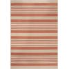 SAFAVIEH Courtyard Collection 8′ x 11′ Beige/Sweet Pea CY6062 Stripe Indoor/ Outdoor Waterproof Easy-Cleaning Patio Backyard Mudroom Area-Rug(Brown / Bone)