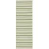 SAFAVIEH Courtyard Collection 8′ x 11′ Beige/Sweet Pea CY6062 Stripe Indoor/ Outdoor Waterproof Easy-Cleaning Patio Backyard Mudroom Area-Rug(Green/Beige)