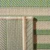 SAFAVIEH Courtyard Collection 8′ x 11′ Beige/Sweet Pea CY6062 Stripe Indoor/ Outdoor Waterproof Easy-Cleaning Patio Backyard Mudroom Area-Rug(Green/Beige)