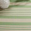 SAFAVIEH Courtyard Collection 8′ x 11′ Beige/Sweet Pea CY6062 Stripe Indoor/ Outdoor Waterproof Easy-Cleaning Patio Backyard Mudroom Area-Rug(Green/Beige)