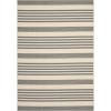 SAFAVIEH Courtyard Collection 8′ x 11′ Beige/Sweet Pea CY6062 Stripe Indoor/ Outdoor Waterproof Easy-Cleaning Patio Backyard Mudroom Area-Rug(Grey / Bone)
