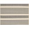 SAFAVIEH Courtyard Collection 8′ x 11′ Beige/Sweet Pea CY6062 Stripe Indoor/ Outdoor Waterproof Easy-Cleaning Patio Backyard Mudroom Area-Rug(Grey/Bone)