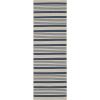 SAFAVIEH Courtyard Collection 8′ x 11′ Beige/Sweet Pea CY6062 Stripe Indoor/ Outdoor Waterproof Easy-Cleaning Patio Backyard Mudroom Area-Rug(Navy/Beige)