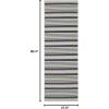 SAFAVIEH Courtyard Collection 8′ x 11′ Beige/Sweet Pea CY6062 Stripe Indoor/ Outdoor Waterproof Easy-Cleaning Patio Backyard Mudroom Area-Rug(Navy/Beige)