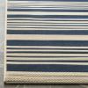 SAFAVIEH Courtyard Collection 8′ x 11′ Beige/Sweet Pea CY6062 Stripe Indoor/ Outdoor Waterproof Easy-Cleaning Patio Backyard Mudroom Area-Rug(Navy/Beige)