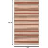 SAFAVIEH Courtyard Collection 8′ x 11′ Beige/Sweet Pea CY6062 Stripe Indoor/ Outdoor Waterproof Easy-Cleaning Patio Backyard Mudroom Area-Rug(Terracotta/Beige)