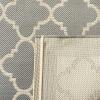 SAFAVIEH Courtyard Collection 8′ x 11′ Navy/Beige CY6918 Trellis Indoor/ Outdoor Splashproof Easy Scrubbing Patio Backyard Mudroom Area Rug(Anthracite/Beige)