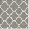 SAFAVIEH Courtyard Collection 8′ x 11′ Navy/Beige CY6918 Trellis Indoor/ Outdoor Splashproof Easy Scrubbing Patio Backyard Mudroom Area Rug(Anthracite/Beige)