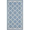 SAFAVIEH Courtyard Collection 8′ x 11′ Navy/Beige CY6918 Trellis Indoor/ Outdoor Splashproof Easy Scrubbing Patio Backyard Mudroom Area Rug(Blue/Beige)
