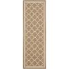 SAFAVIEH Courtyard Collection 8′ x 11′ Navy/Beige CY6918 Trellis Indoor/ Outdoor Splashproof Easy Scrubbing Patio Backyard Mudroom Area Rug(Brown/Bone)