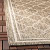 SAFAVIEH Courtyard Collection 8′ x 11′ Navy/Beige CY6918 Trellis Indoor/ Outdoor Splashproof Easy Scrubbing Patio Backyard Mudroom Area Rug(Brown/Bone)