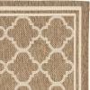 SAFAVIEH Courtyard Collection 8′ x 11′ Navy/Beige CY6918 Trellis Indoor/ Outdoor Splashproof Easy Scrubbing Patio Backyard Mudroom Area Rug(Brown/Bone)
