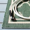 SAFAVIEH Courtyard Collection 8′ x 11′ Navy/Beige CY6918 Trellis Indoor/ Outdoor Splashproof Easy Scrubbing Patio Backyard Mudroom Area Rug(Dark Green/Beige)
