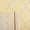 SAFAVIEH Courtyard Collection 8′ x 11′ Navy/Beige CY6918 Trellis Indoor/ Outdoor Splashproof Easy Scrubbing Patio Backyard Mudroom Area Rug(Gold/Beige)