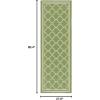 SAFAVIEH Courtyard Collection 8′ x 11′ Navy/Beige CY6918 Trellis Indoor/ Outdoor Splashproof Easy Scrubbing Patio Backyard Mudroom Area Rug(Green/Beige)