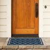 SAFAVIEH Courtyard Collection 8′ x 11′ Navy/Beige CY6918 Trellis Indoor/ Outdoor Splashproof Easy Scrubbing Patio Backyard Mudroom Area Rug(Navy/Beige)
