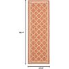 SAFAVIEH Courtyard Collection 8′ x 11′ Navy/Beige CY6918 Trellis Indoor/ Outdoor Splashproof Easy Scrubbing Patio Backyard Mudroom Area Rug(Terracotta/Bone)