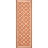 SAFAVIEH Courtyard Collection 8′ x 11′ Navy/Beige CY6918 Trellis Indoor/ Outdoor Splashproof Easy Scrubbing Patio Backyard Mudroom Area Rug(Terracotta/Bone)
