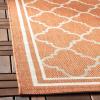 SAFAVIEH Courtyard Collection 8′ x 11′ Navy/Beige CY6918 Trellis Indoor/ Outdoor Splashproof Easy Scrubbing Patio Backyard Mudroom Area Rug(Terracotta/Bone)